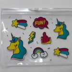 Pvc Şeffaf İcon Baskılı Çanta DL1077